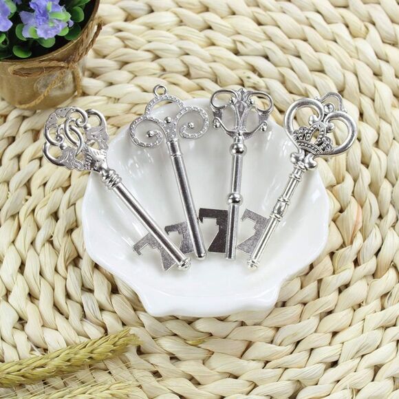 50 Pcs Vintage Key Bottle Opener Wedding House Warming Party Favors Gift Set - Picture 3 of 9